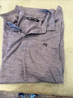 Marc Anthony Heathered Light Purple Polo Shirt - Men's Short Sleeve